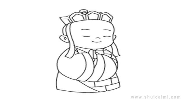 唐僧简笔画怎么画 唐僧简笔画顺序