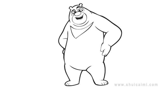 熊二简笔画怎么画 熊二简笔画步骤