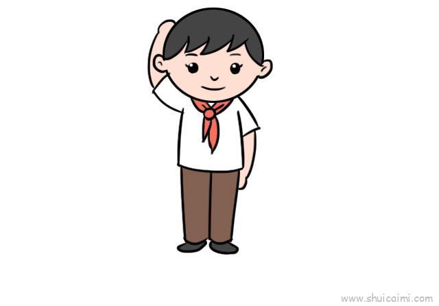 少先队员儿童画怎么画 少先队员简笔画简单又好看