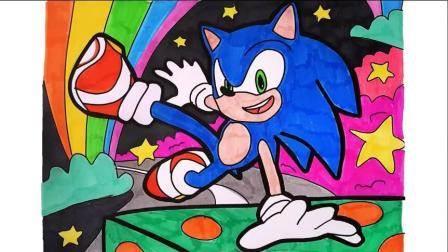 索尼克简笔画 刺猬索尼克简笔画