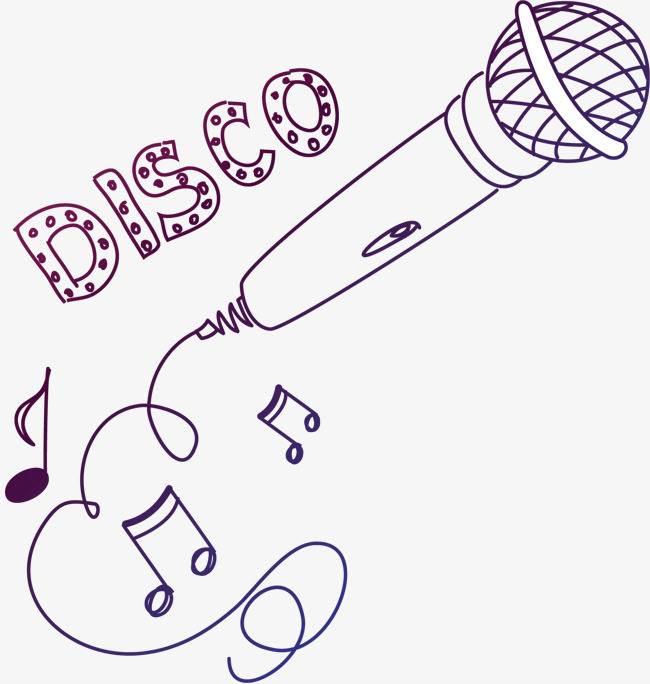 麦克风简笔画 麦克风简笔画彩色