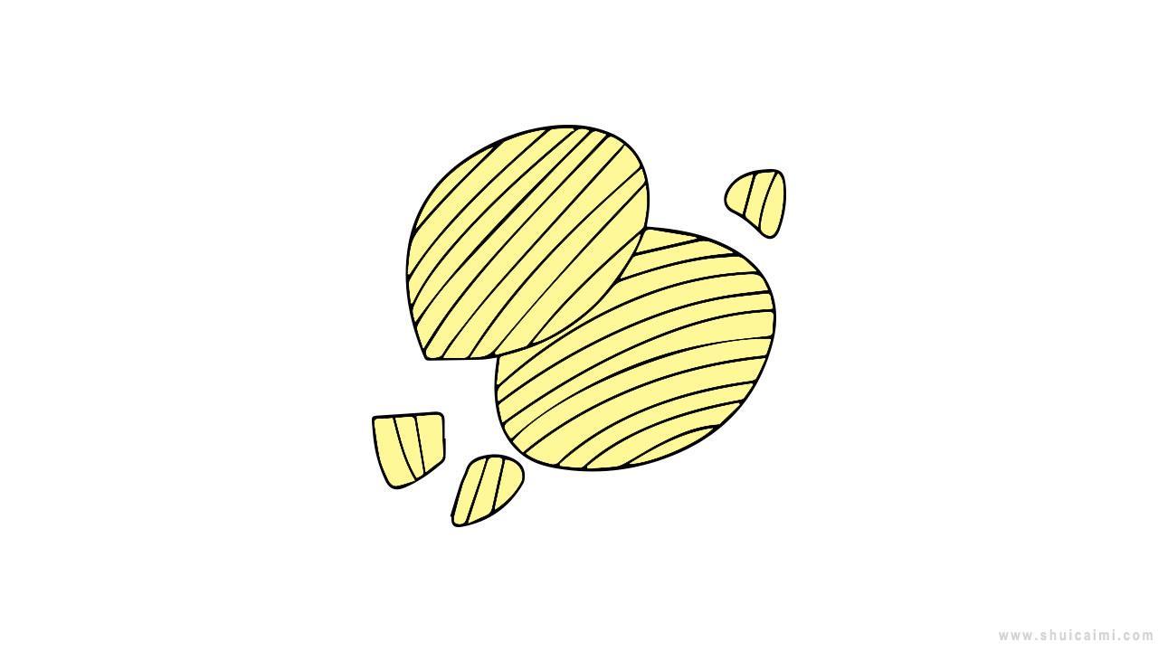 薯片简笔画怎么画 薯片简笔画简单又好看