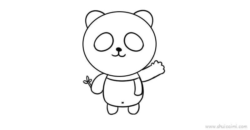熊猫儿童画怎么画 熊猫简笔画图片