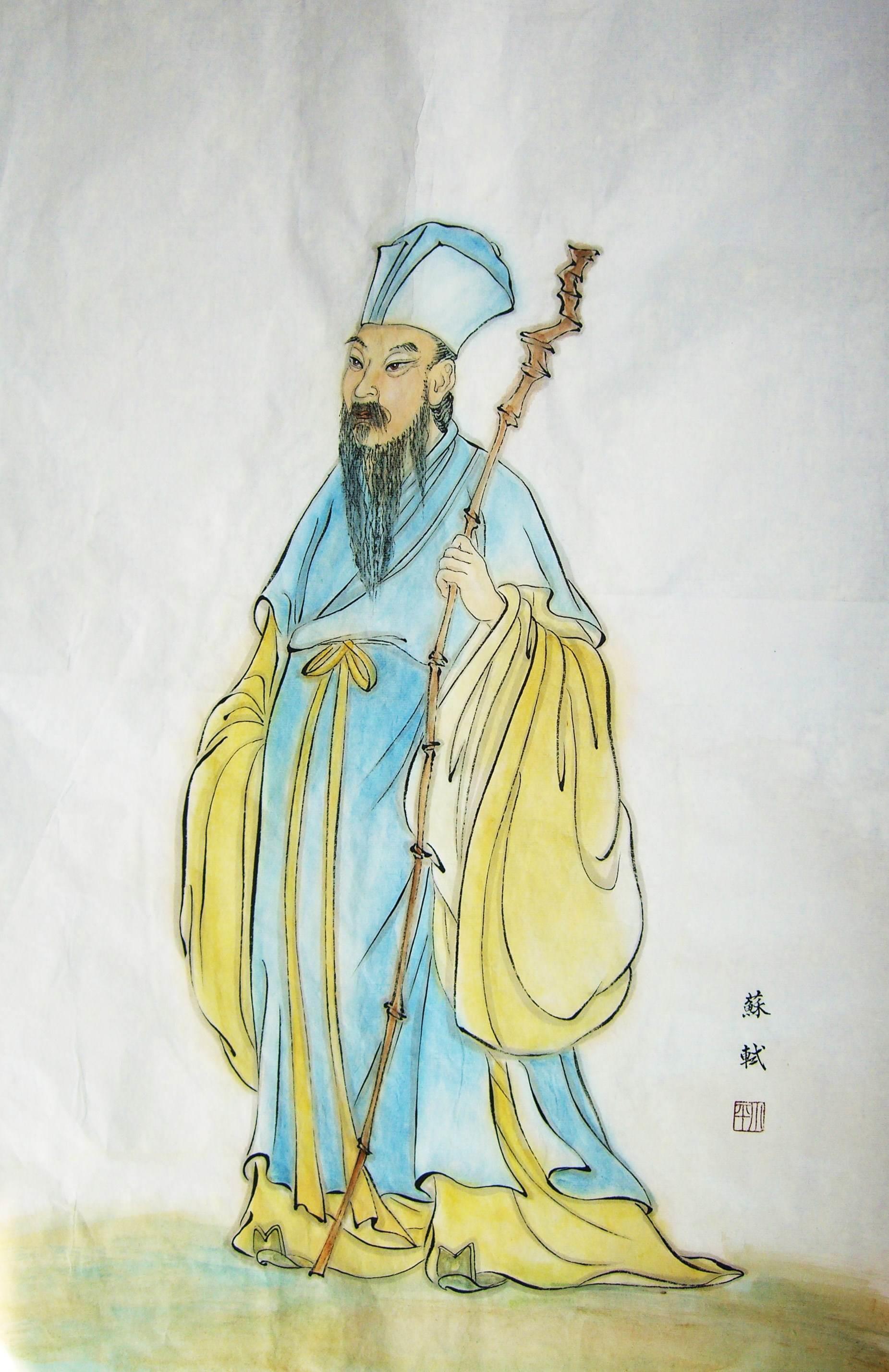 苏轼简笔画 苏轼简笔画可爱