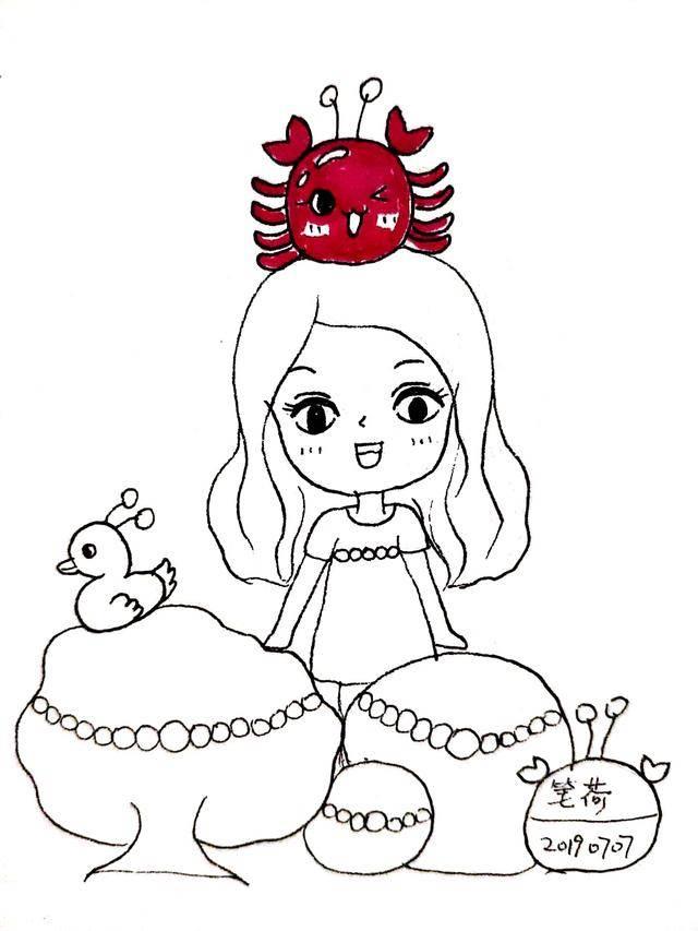 简笔画人物少女 漫画简笔画人物少女