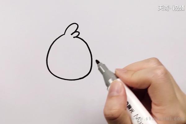 愤怒小鸟简笔画怎么画 愤怒小鸟简笔画图片