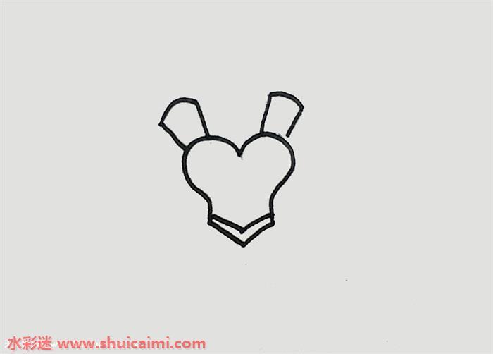 可爱甜美的动漫裙子简笔画步骤教程