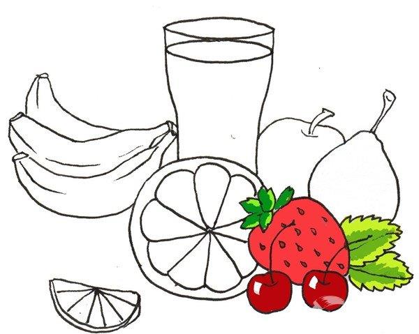 水果大杂烩的简笔画怎么画 水果大杂烩的简笔画图片大全