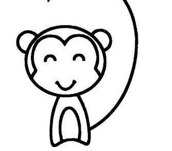 猴子的简笔画 猴子的简笔画简单又好看