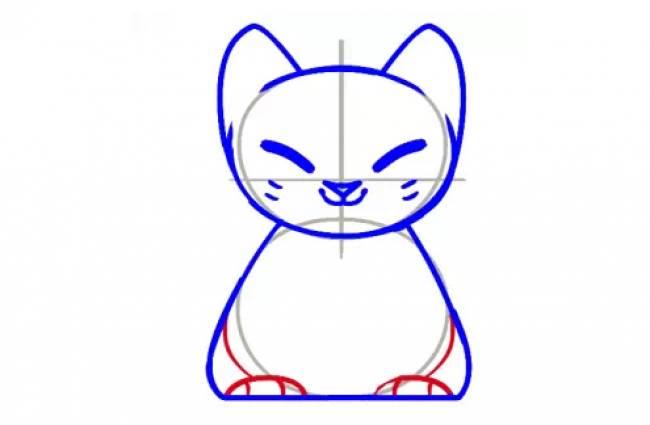 招财猫简笔画 招财猫简笔画图片大全可爱