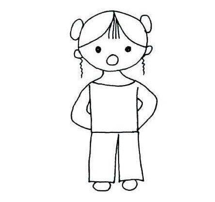 小孩简笔画 小孩简笔画人物男孩女孩