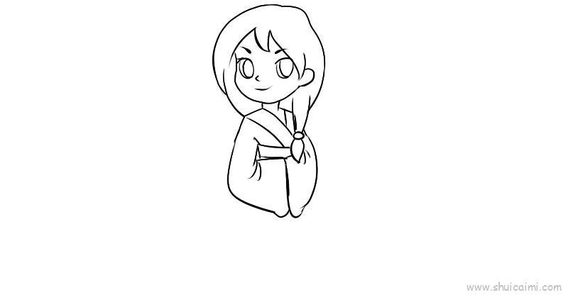 古代美女儿童画怎么画 古代美女简笔画好看