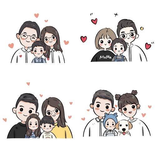 一家三口简笔画 一家三口简笔画男孩