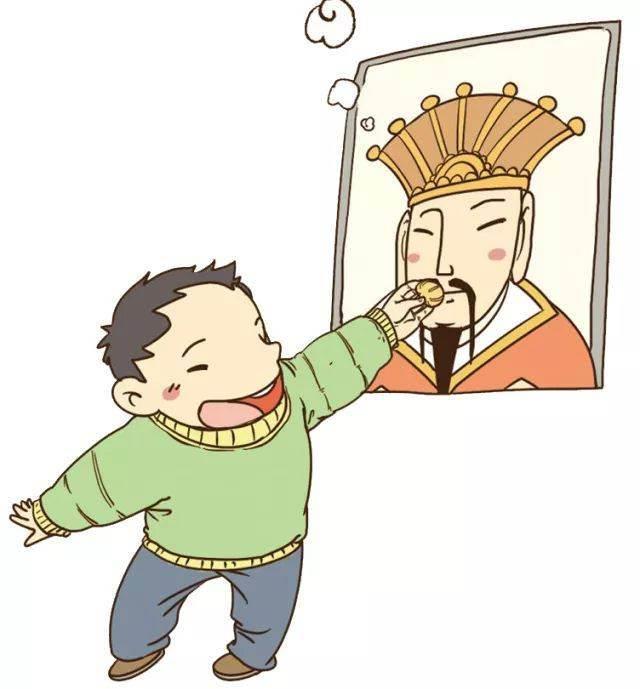 灶王爷简笔画图片大全 灶王爷骑马的简笔画