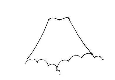 火山简笔画 火山简笔画图片大全
