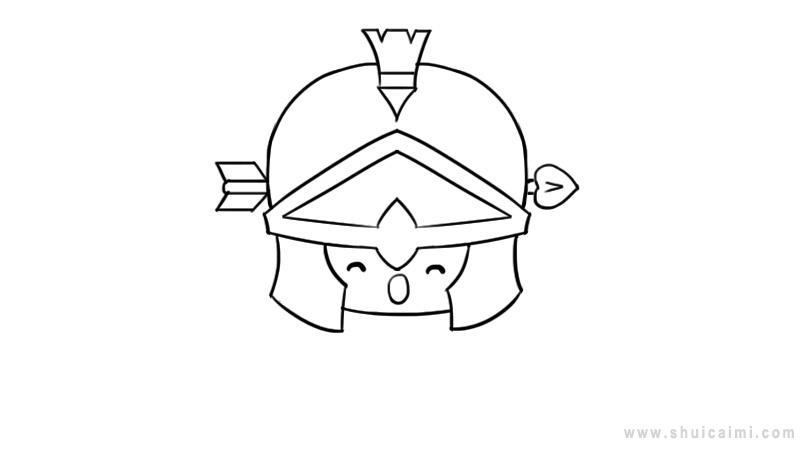 十二星座q版萌图射手座简笔画怎么画 十二星座q版萌图射手座简笔画画法