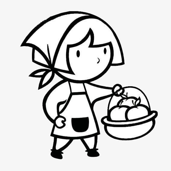 小红帽简笔画 小红帽简笔画故事图片