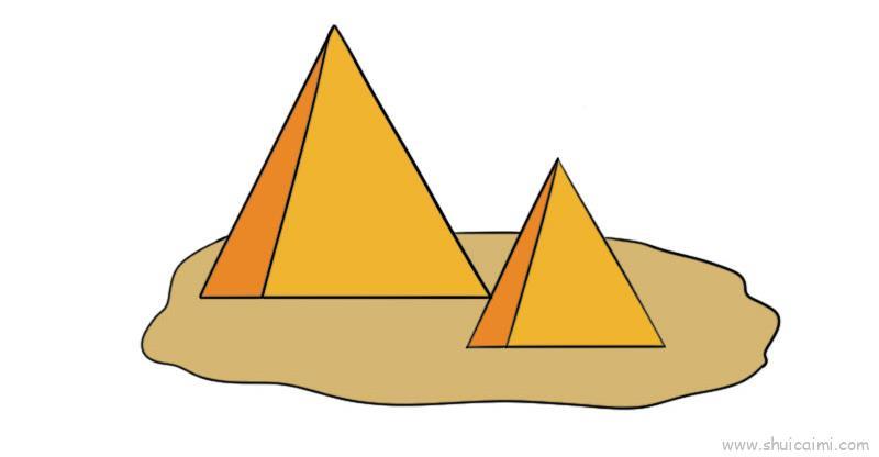 金字塔教程儿童画怎么画 金字塔教程简笔画顺序