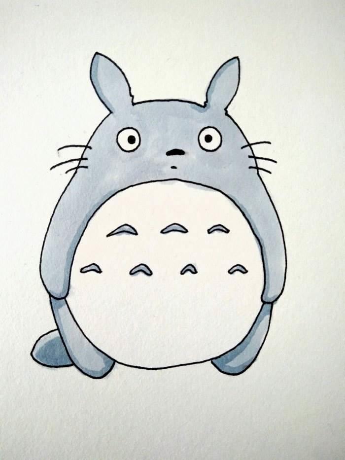 龙猫简笔画 龙猫简笔画大全可爱