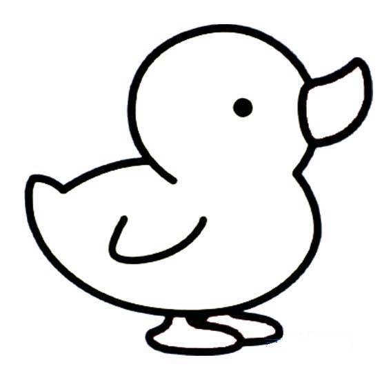 鸭子的简笔画 鸭子的简笔画简单又好看