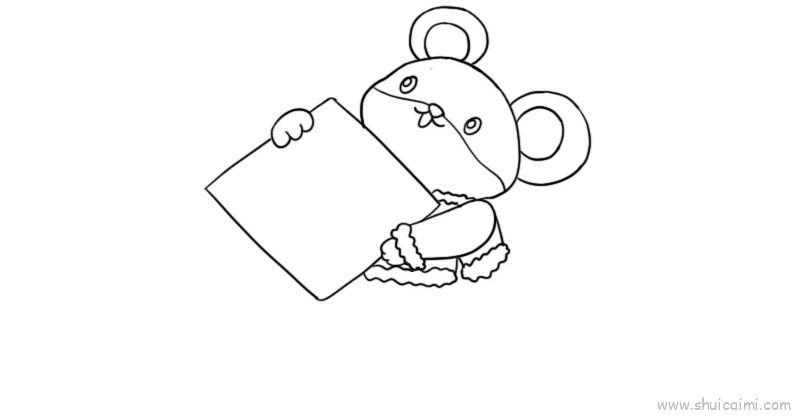 鼠宝宝拜年儿童画怎么画 鼠宝宝拜年简笔画简单