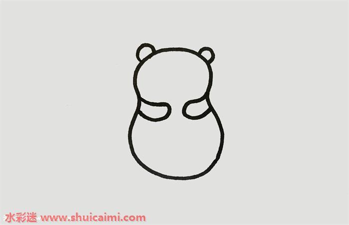 可爱熊猫简笔画怎么画画法