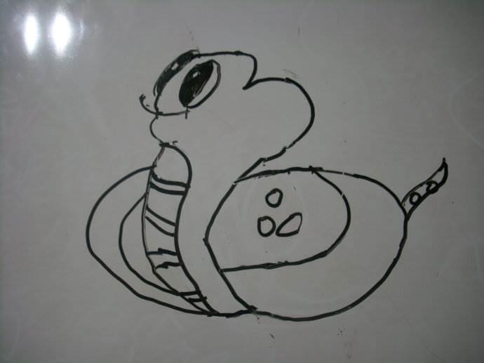 小蛇简笔画 小蛇简笔画彩色