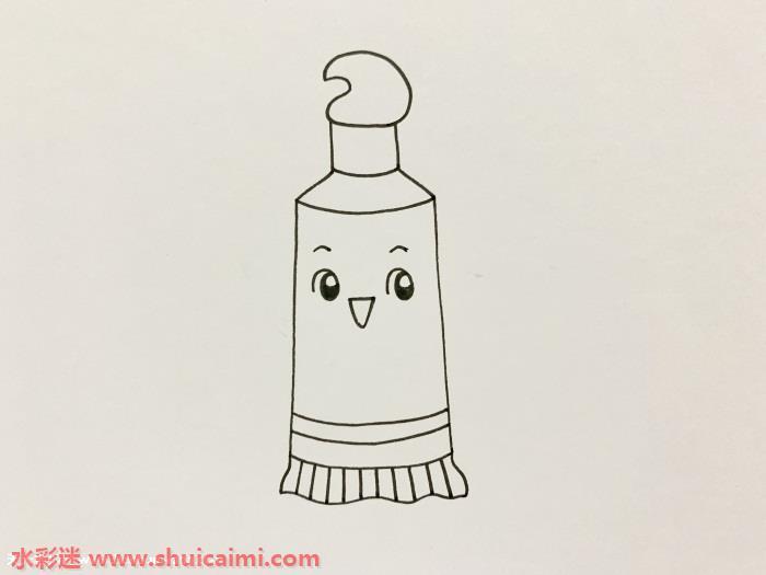 牙膏怎么画 牙膏简笔画彩色