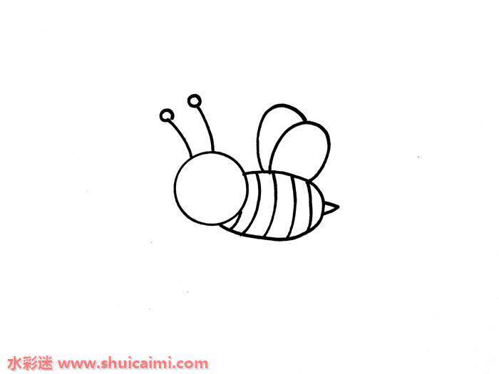QQ红包蜜蜂怎么画 蜜蜂简笔画漂亮彩色
