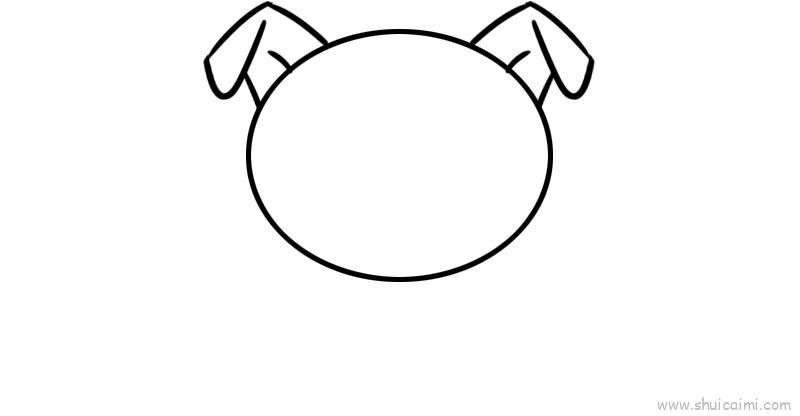 猪儿童画怎么画 猪简笔画简单