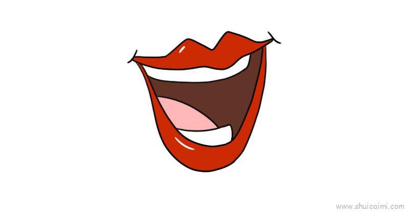 嘴儿童画怎么画 嘴简笔画图片大全
