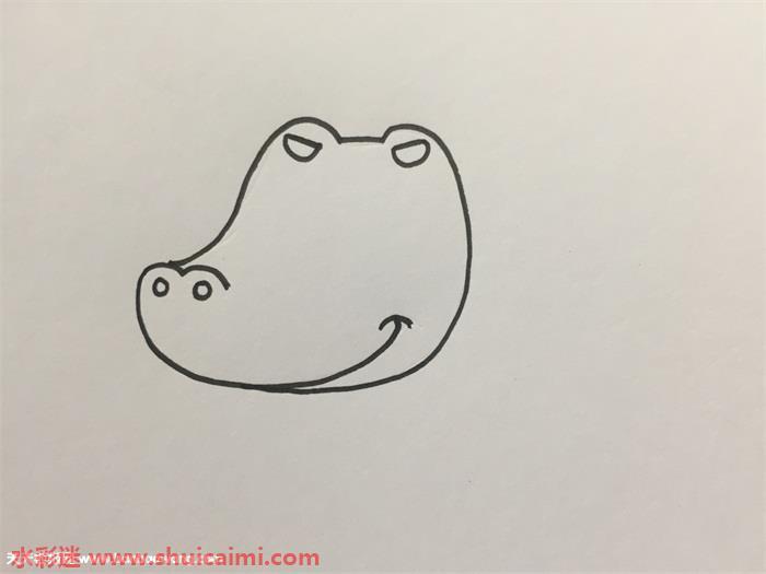 鳄鱼怎么画 鳄鱼简笔画彩色