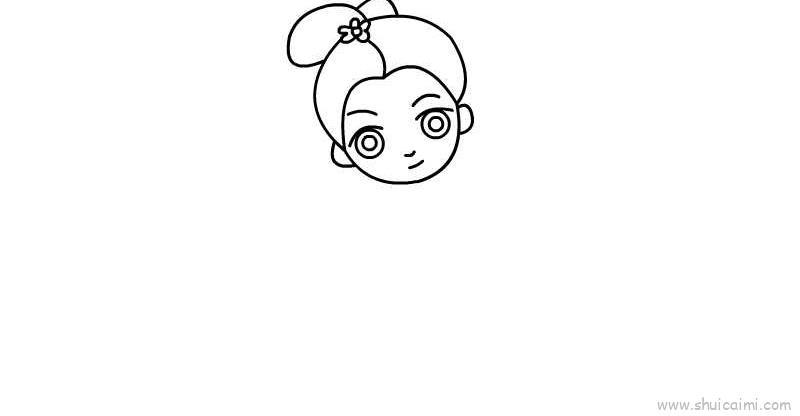 漫画女孩儿童画怎么画 漫画女孩简笔画步骤