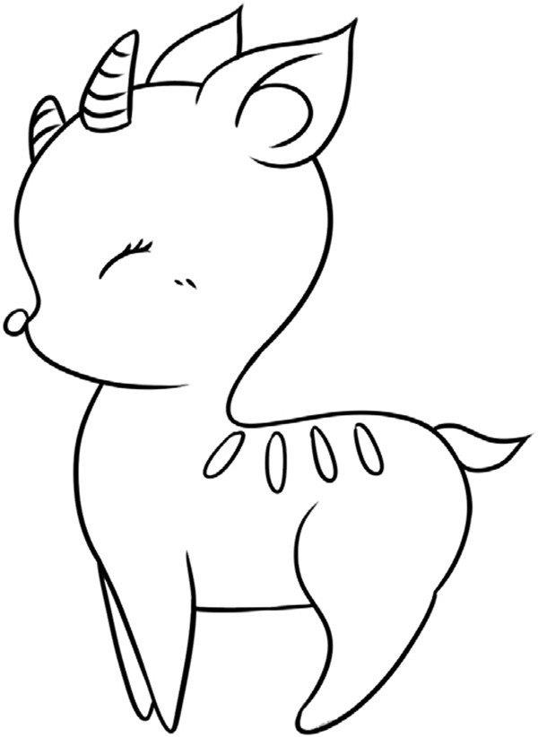 乖巧的小鹿的简笔画怎么画 乖巧的小鹿简笔画图片大全