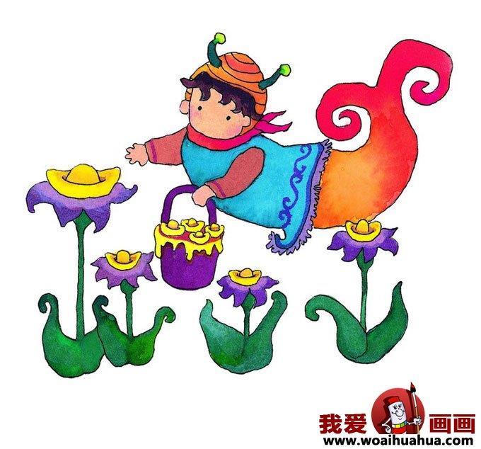 过年有关过年的卡通图片大全简笔画怎么画 过年有关过年的卡通图片大全简笔画步骤