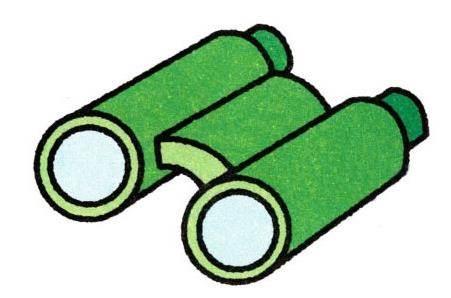 望远镜简笔画 望远镜简笔画彩色