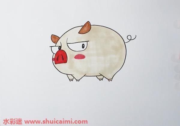 猪怎么画 猪简笔画漂亮卡通