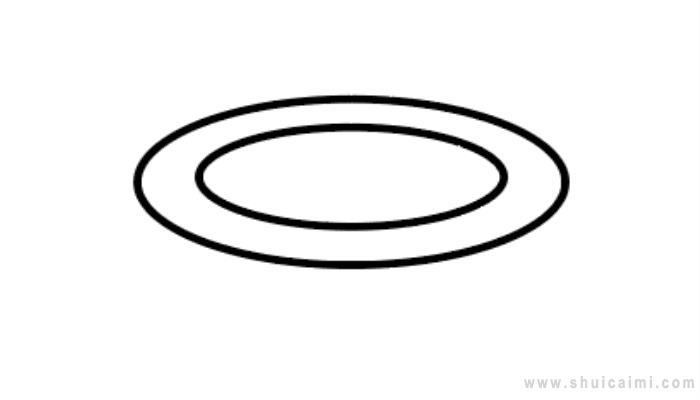 盘子简笔画怎么画 盘子简笔画顺序
