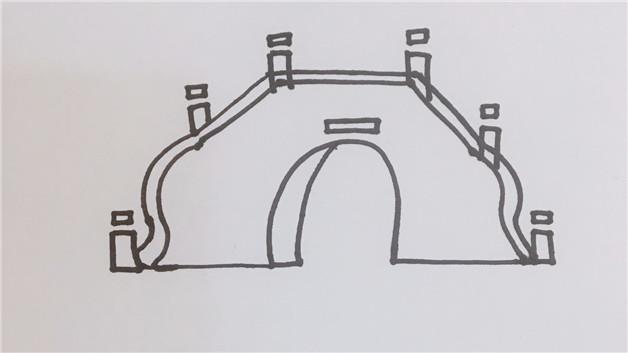 桥的简笔画怎么画 桥简笔画步骤