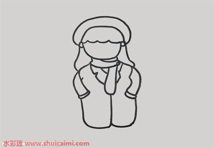 美女怎么画 美女简笔画步骤