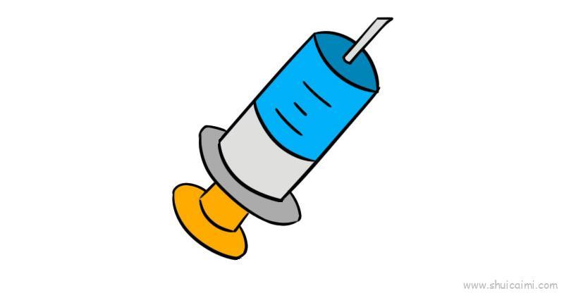 针管儿童画怎么画 针管简笔画图片大全