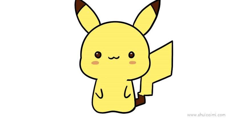 皮卡丘儿童画怎么画 皮卡丘简笔画顺序