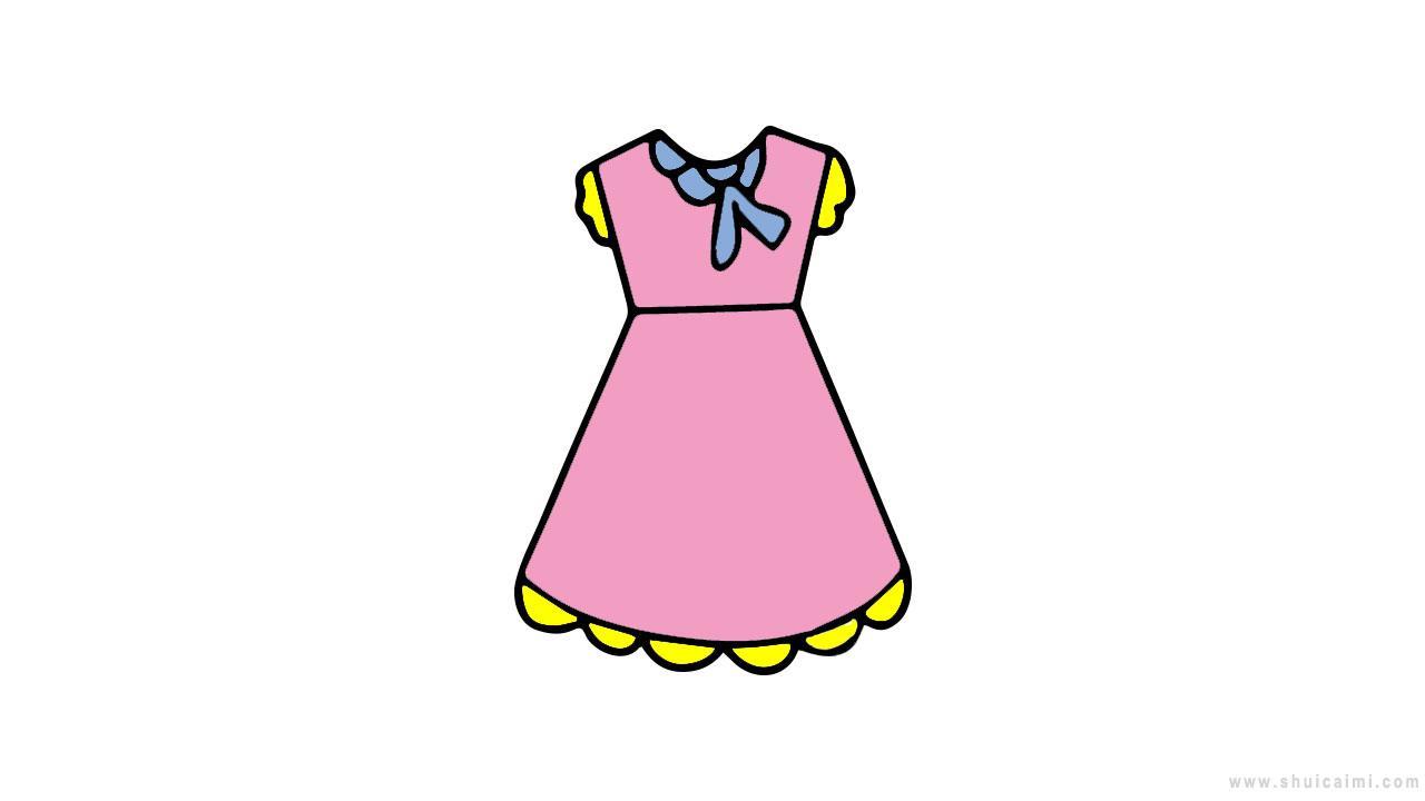 公主裙子简笔画怎么画 公主裙子简笔画步骤