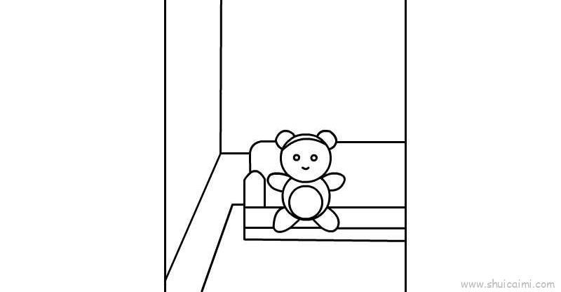 画自己房间儿童画怎么画 画自己房间简笔画步骤