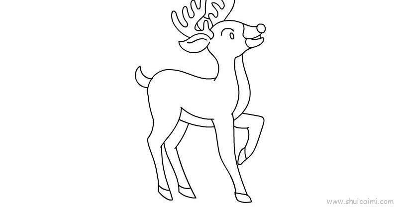 梅花鹿儿童画怎么画 梅花鹿简笔画画法