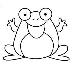 小青蛙简笔画图片大全 青蛙卡通简笔画图片