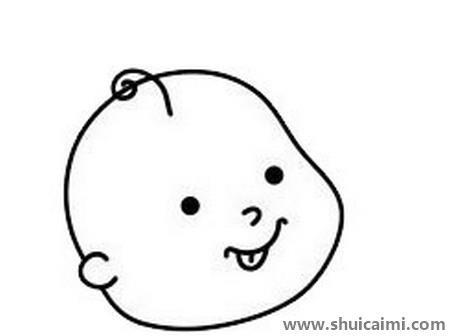 可爱的小婴儿简笔画教程