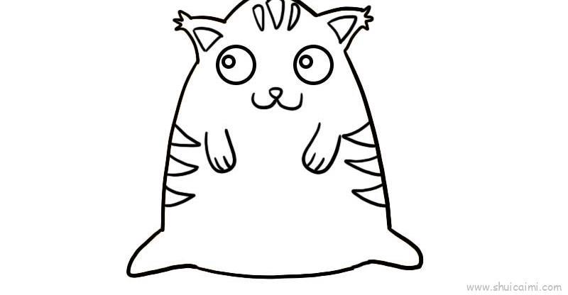 胖橘猫儿童画怎么画 胖橘猫简笔画简单又好看