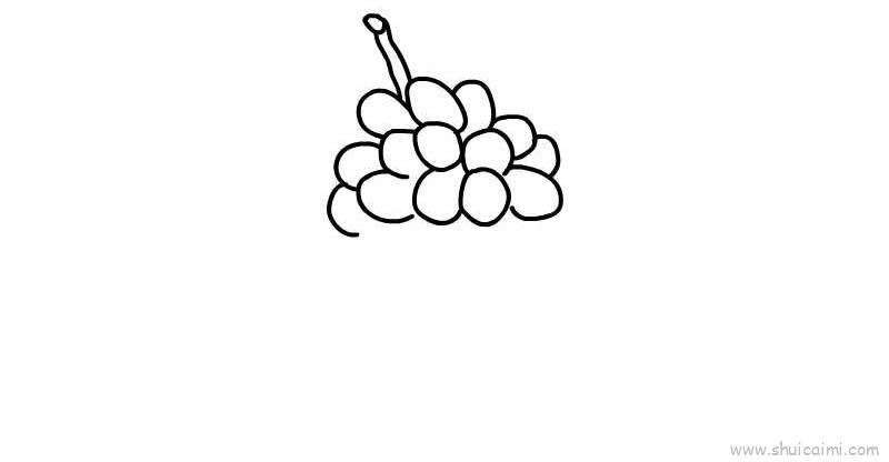 青提儿童画怎么画 青提简笔画步骤