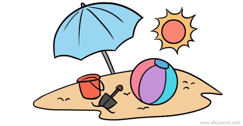 夏日风景儿童画怎么画 夏日风景简笔画画法